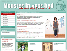 Tablet Screenshot of monster-in-your-bed.de